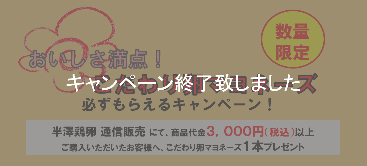 マヨ終了